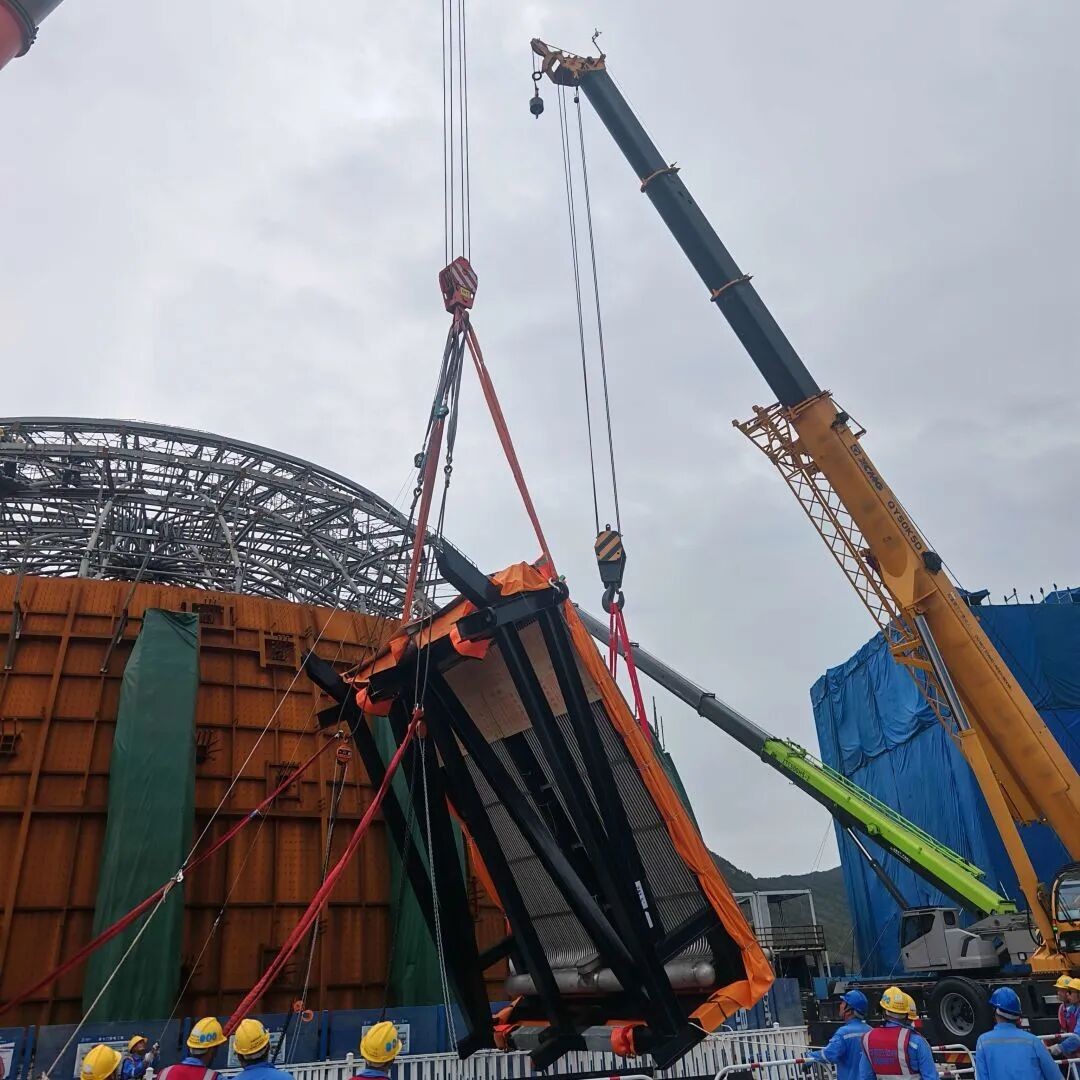 L'installation préalable du premier échangeur de chaleur PCS du projet nucléaire de Jinqimen, dans le Zhejiang, a été menée à bien