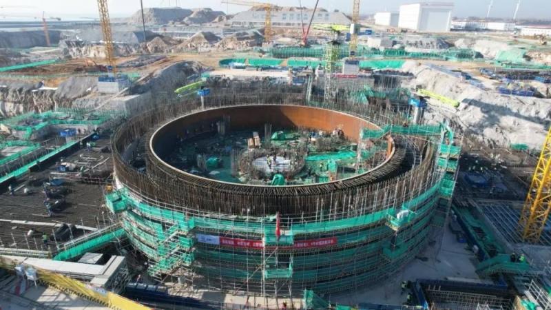 中国核电:辽宁徐大堡核电站4号机组浇筑核岛第一罐混凝土