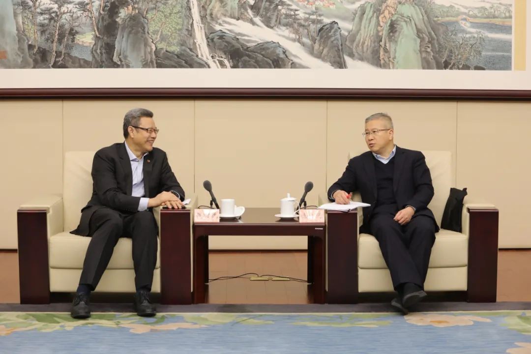钱智民与浙江省委常委、常务副省长徐文光会谈