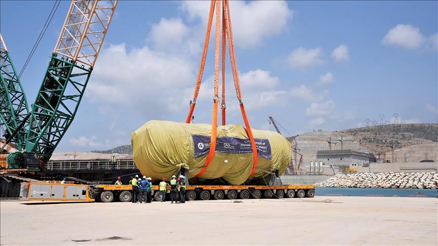 阿库尤核电站4号机组蒸汽发生器已运抵现场,建设按计划推进