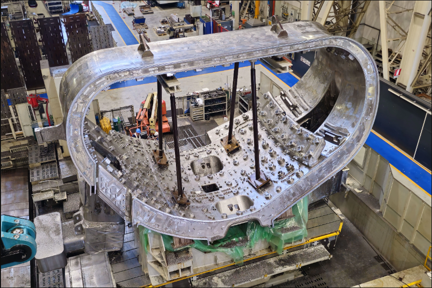 ITER vacuum vessel assembly in France progresses steadily, with five European sectors at different critical stages